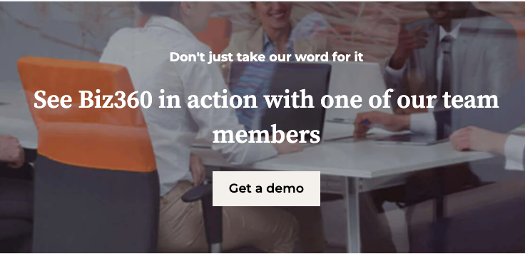 Biz360 Demo CTA
