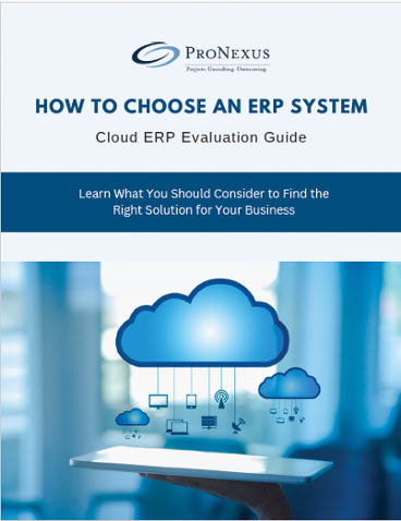 HOW TO CHOOSE AN ERP SYSTEM e-BOOK COVER